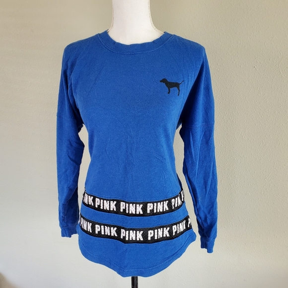 PINK VICTORIA'S SECRET Logo Sweatshirt XS/TP (EUC) - Picture 2 of 7